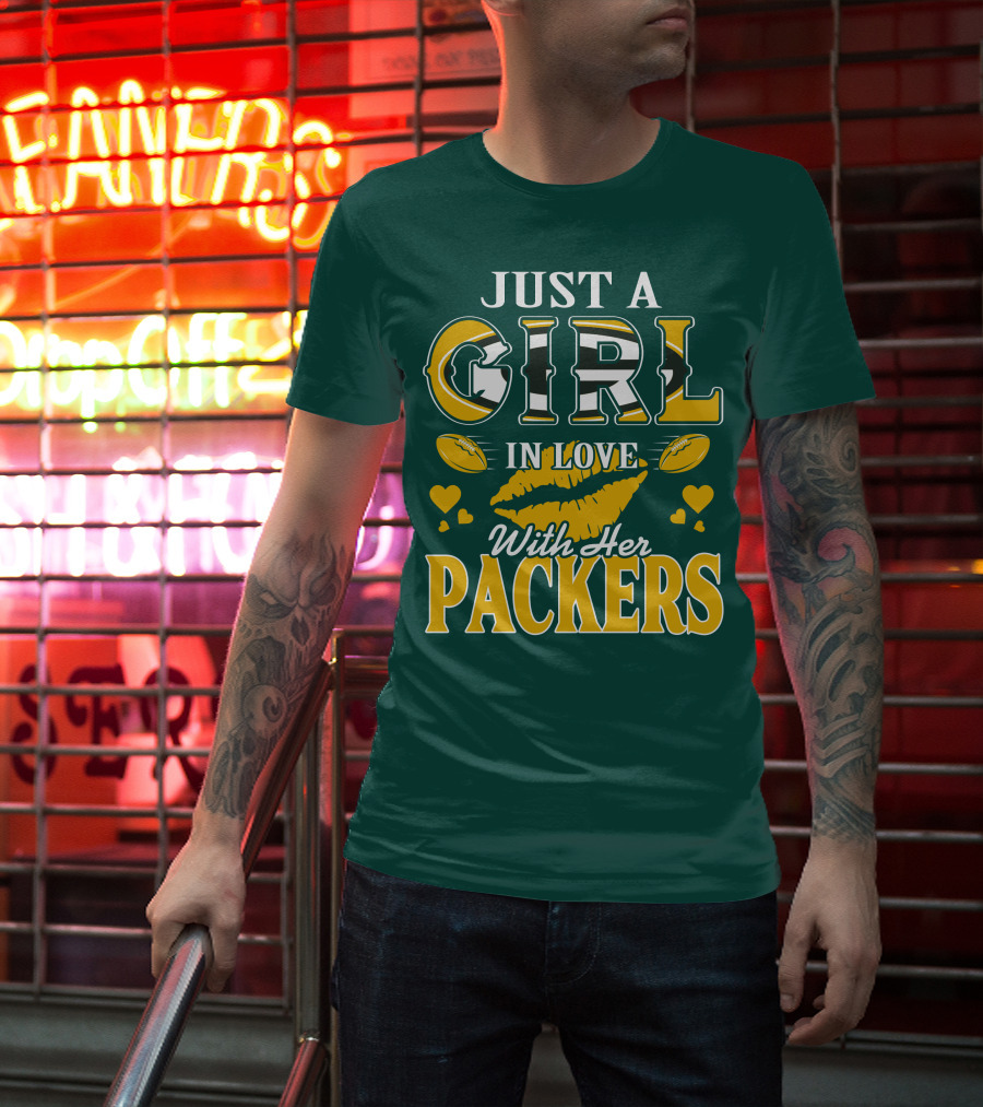 Just A Girl In Love With Her Packers T-Shirt