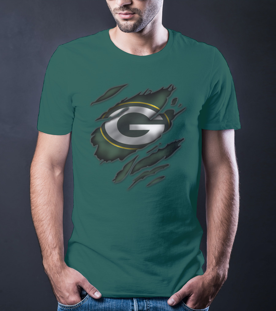 Green Bay Packers Iconic G Logo Tear-Away T-Shirt