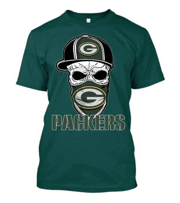 Packers Skull Hat Green Bay Packers T-Shirt
