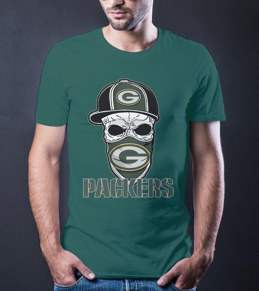 Packers Skull Hat Green Bay Packers T-Shirt