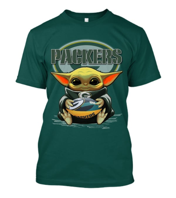 Packers Yoda Holding Green Bay Football T-Shirt