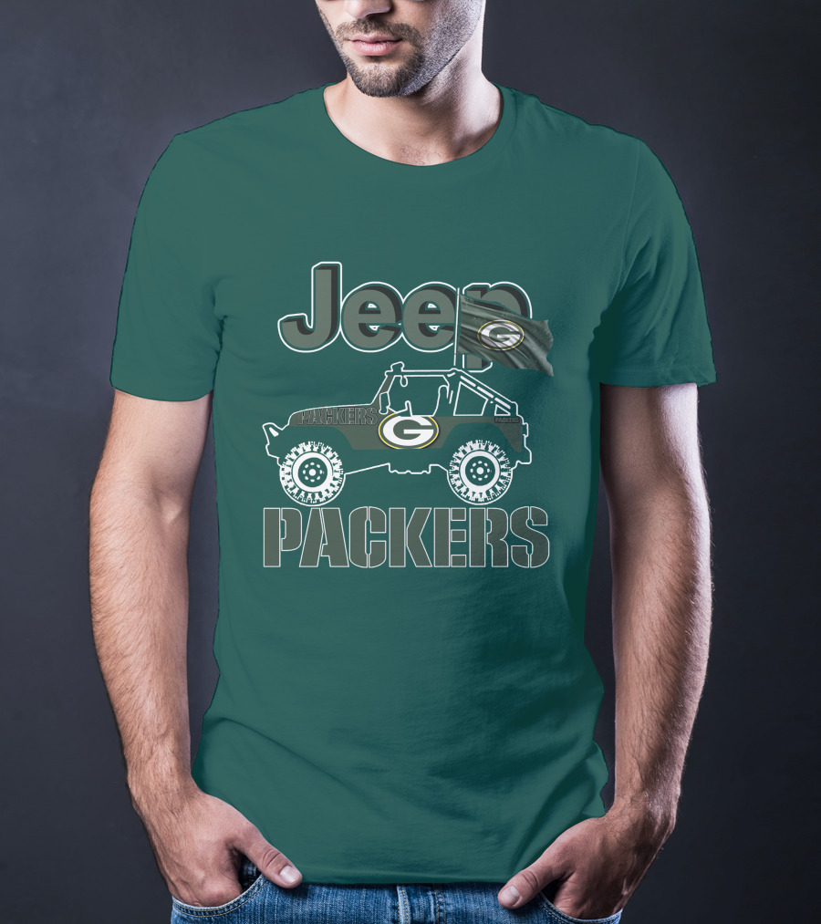 Jeep Green Bay Packers Off-Road Adventure Fans T-Shirt