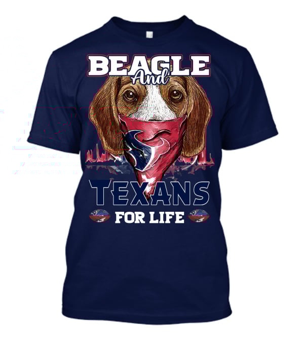 Beagle And Texans For Life T-Shirt