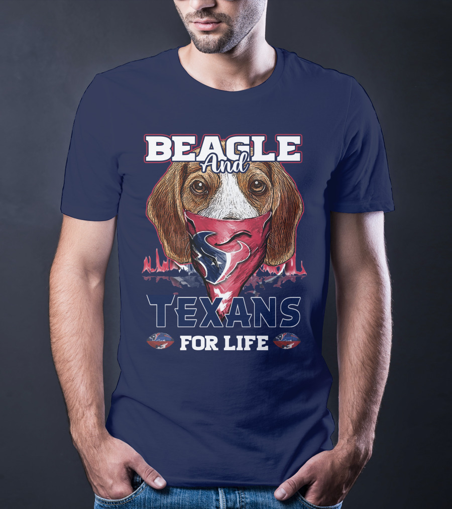 Beagle And Texans For Life T-Shirt