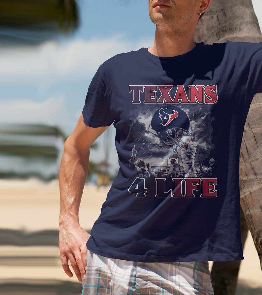 Texans 4 Life Helmet Celebration T-Shirt