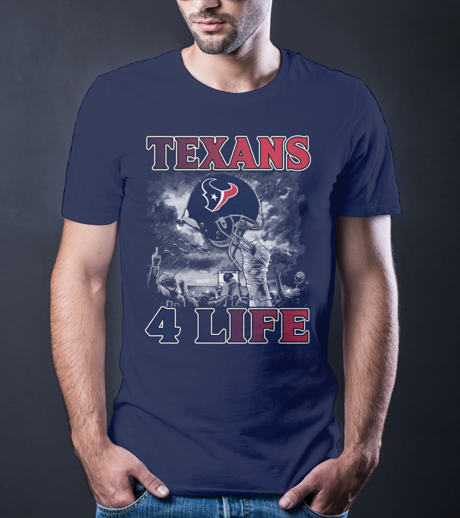 Texans 4 Life Helmet Celebration T-Shirt