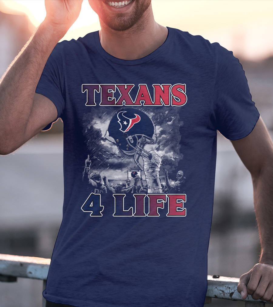Texans 4 Life Helmet Celebration T-Shirt