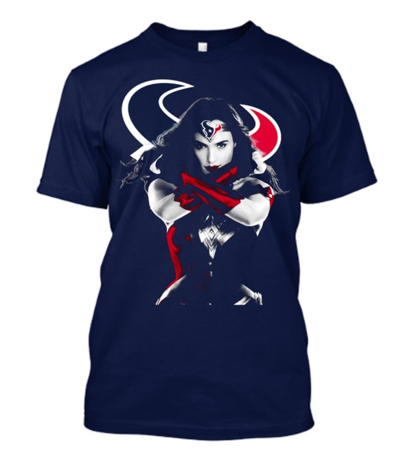 Houston Texans Wonder Woman Hero Icon T-Shirt