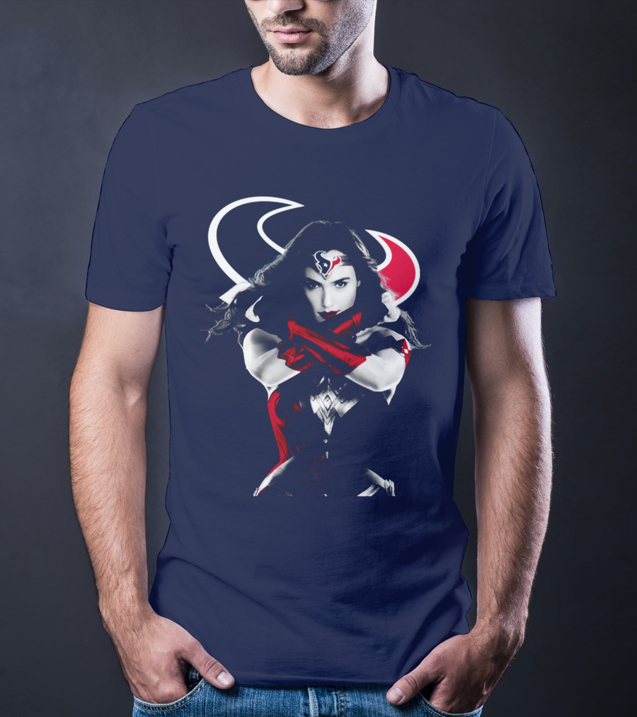 Houston Texans Wonder Woman Hero Icon T-Shirt