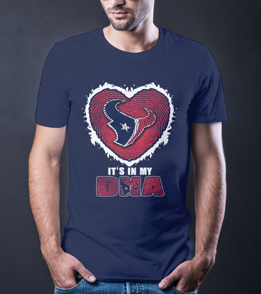 It's In My DNA Houston Texans Heart T-Shirt