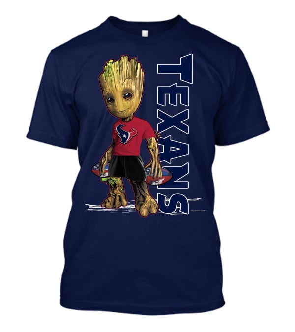 Groot Houston Texans NFL Team Fan Mascot T-Shirt