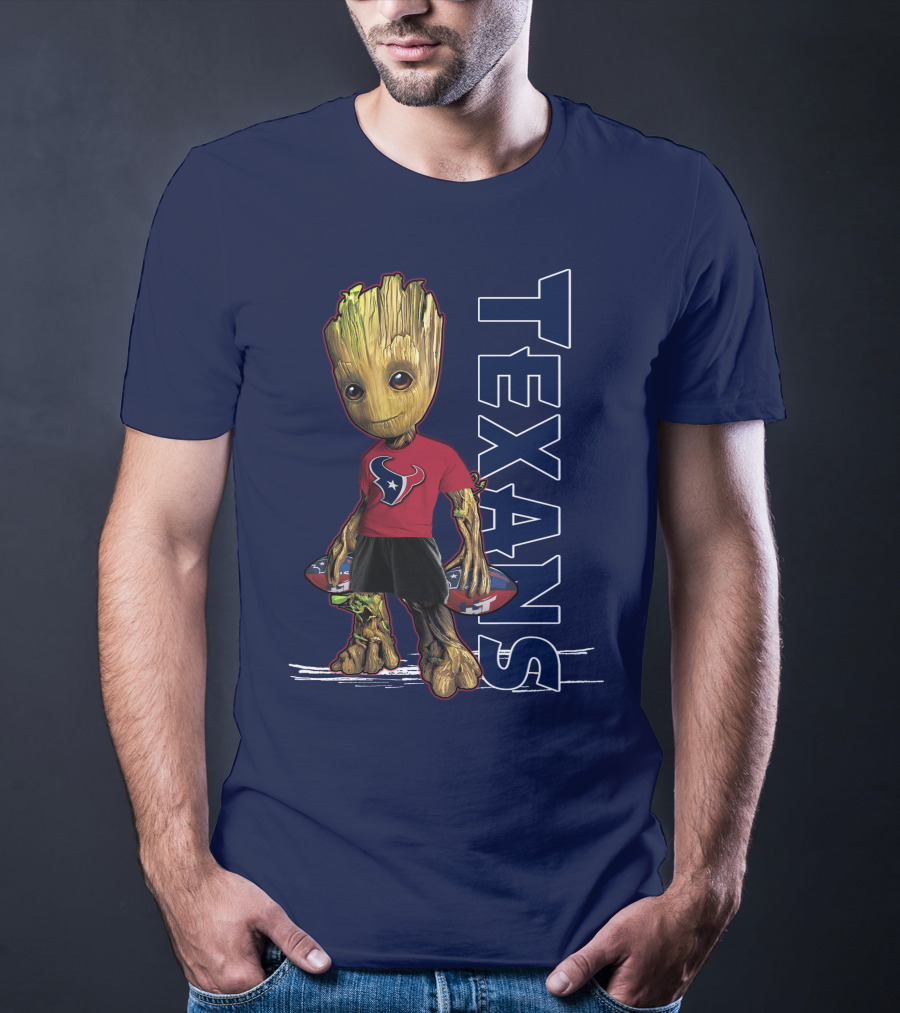 Groot Houston Texans NFL Team Fan Mascot T-Shirt
