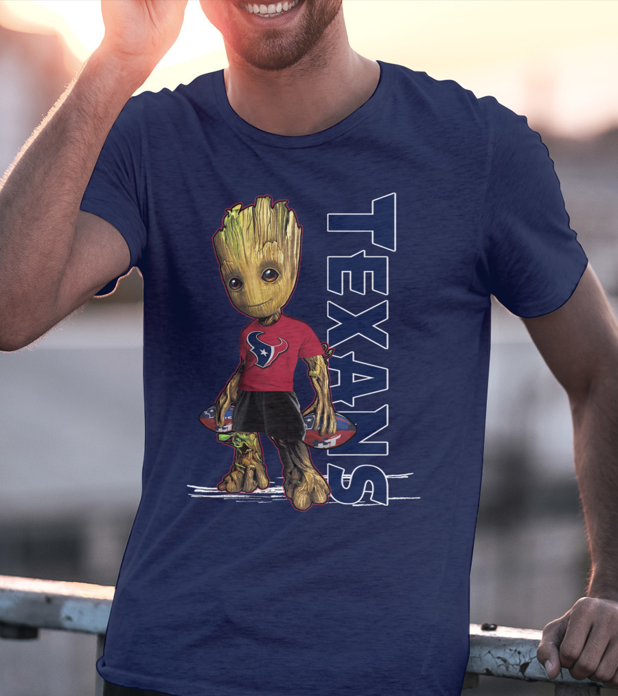 Groot Houston Texans NFL Team Fan Mascot T-Shirt