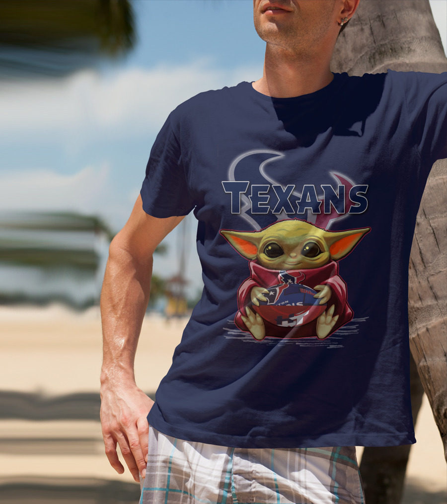 Yoda Texans Football Houston HT T-Shirt