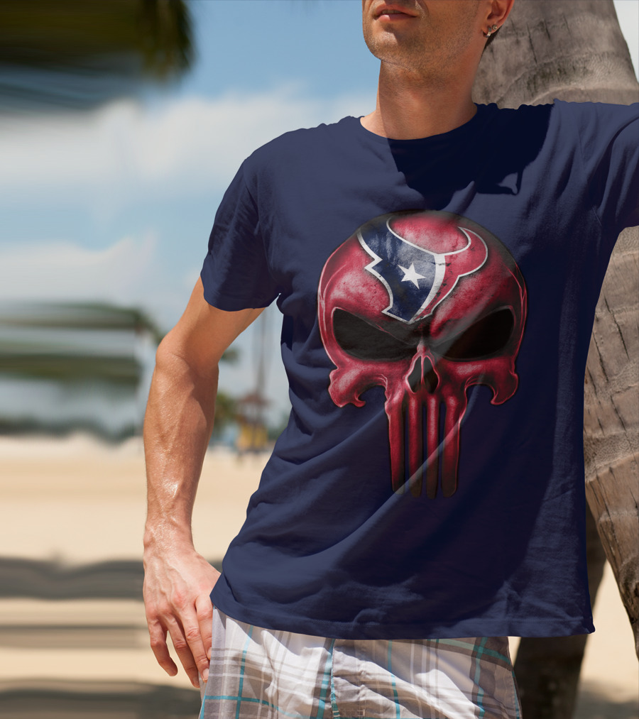 Punisher Skull Houston Texans T-Shirt