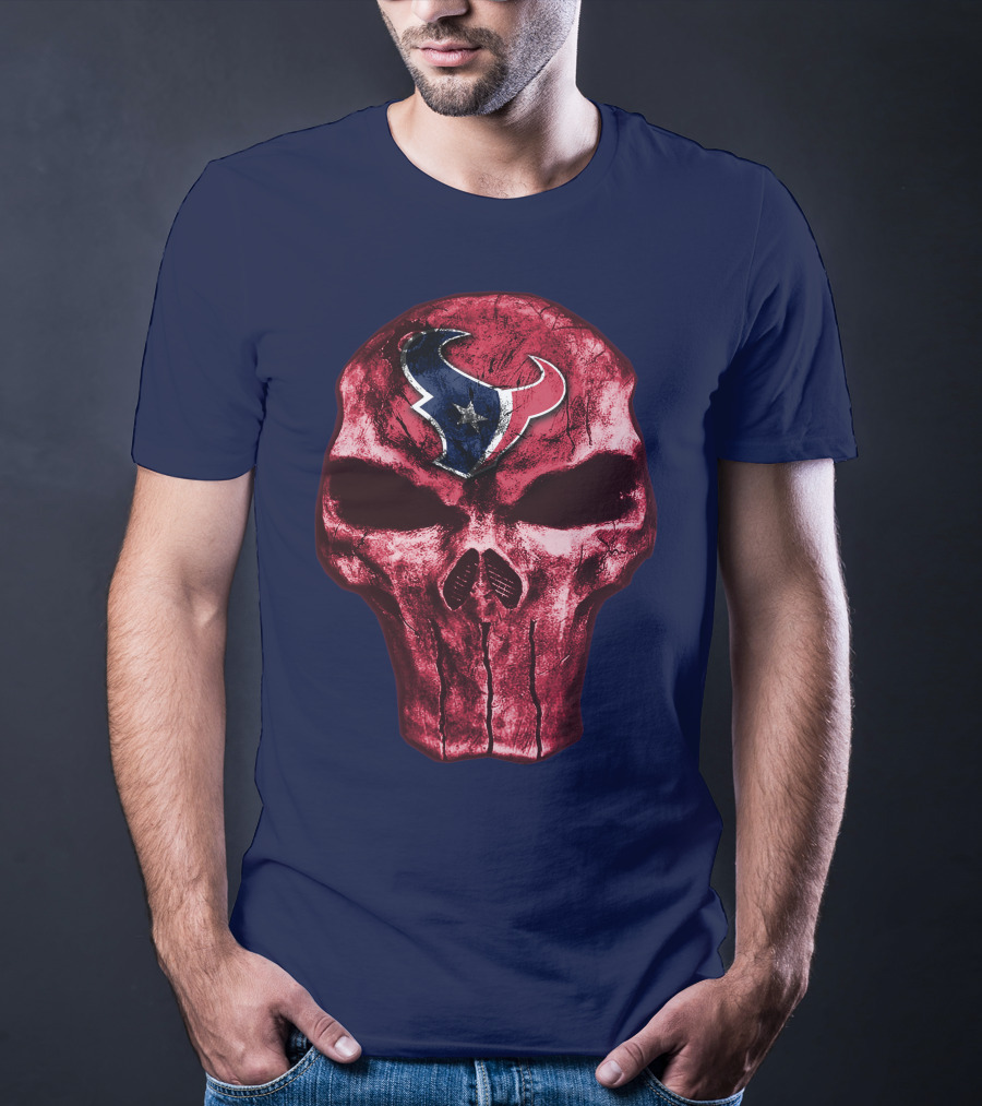 Houston Texans Skull Emblem T-Shirt