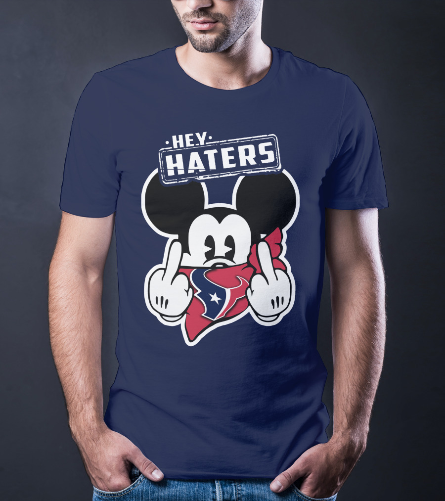 Hey Haters Mick Houston Texans Bandana Display T-Shirt