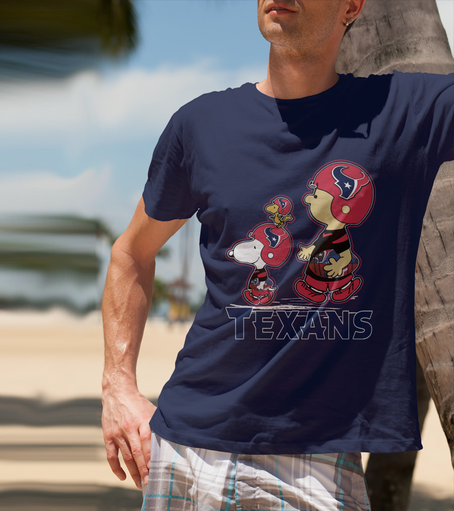 Houston Texans Snpfootball Cartoon Characters T-Shirt