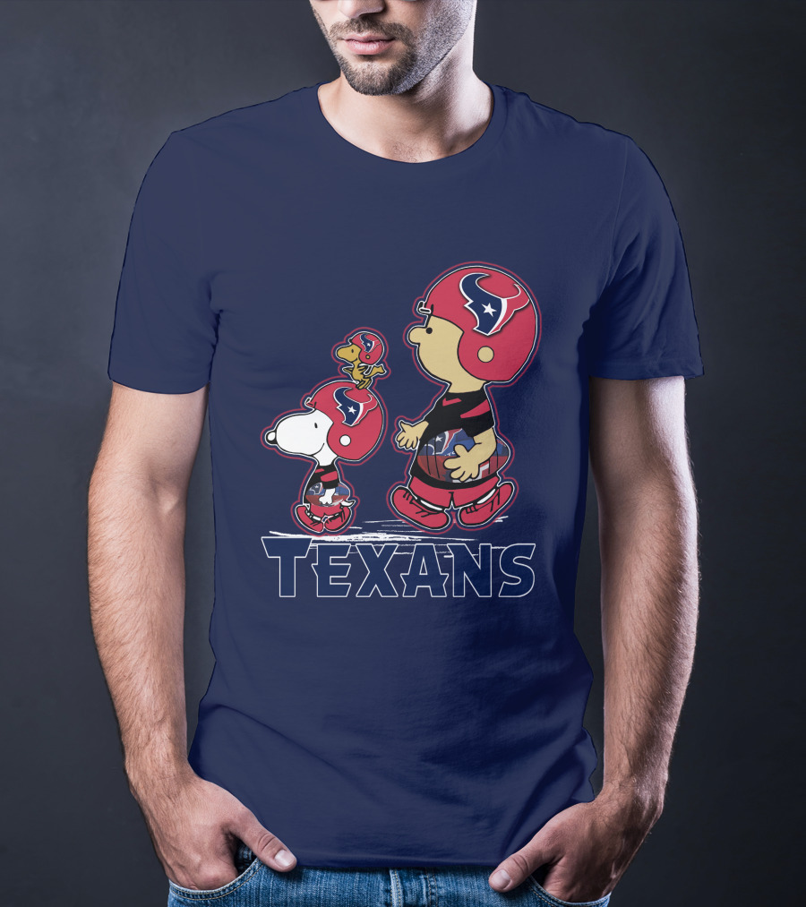 Houston Texans Snpfootball Cartoon Characters T-Shirt