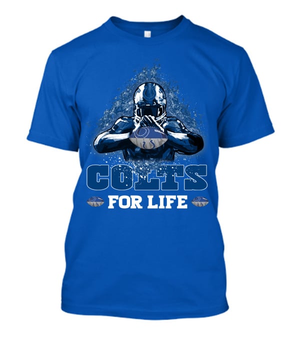 Colts For Life Indianapolis Football Fan Bold Passion T-Shirt