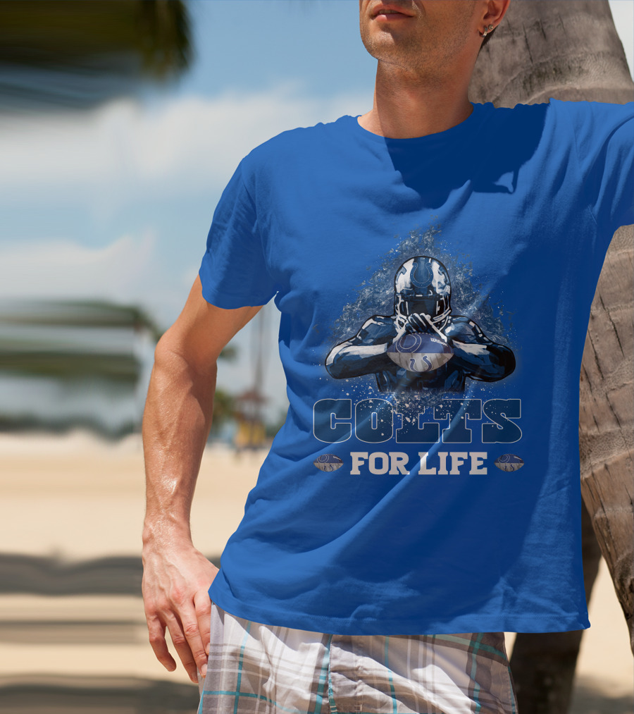 Colts For Life Indianapolis Football Fan Bold Passion T-Shirt