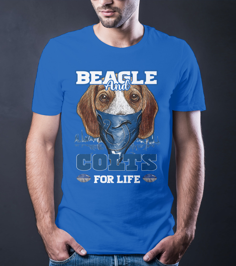 Beagle And Colts For Life Indianapolis Colts T-Shirt