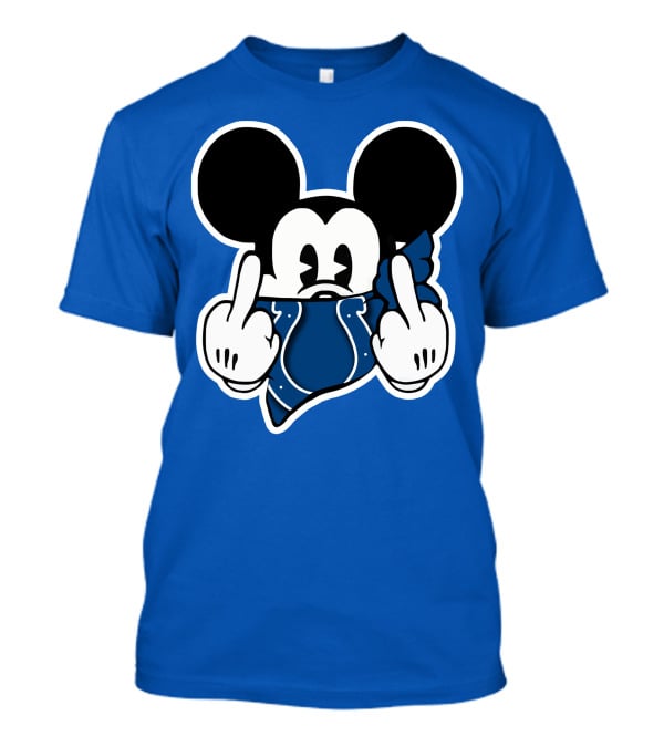 Mickey Mouse Indianapolis Colts Bandana Fan T-Shirt