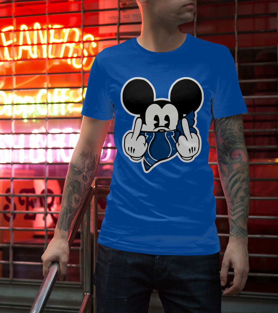 Mickey Mouse Indianapolis Colts Bandana Fan T-Shirt