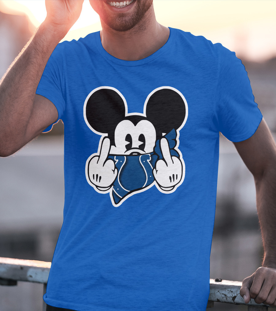 Mickey Mouse Indianapolis Colts Bandana Fan T-Shirt