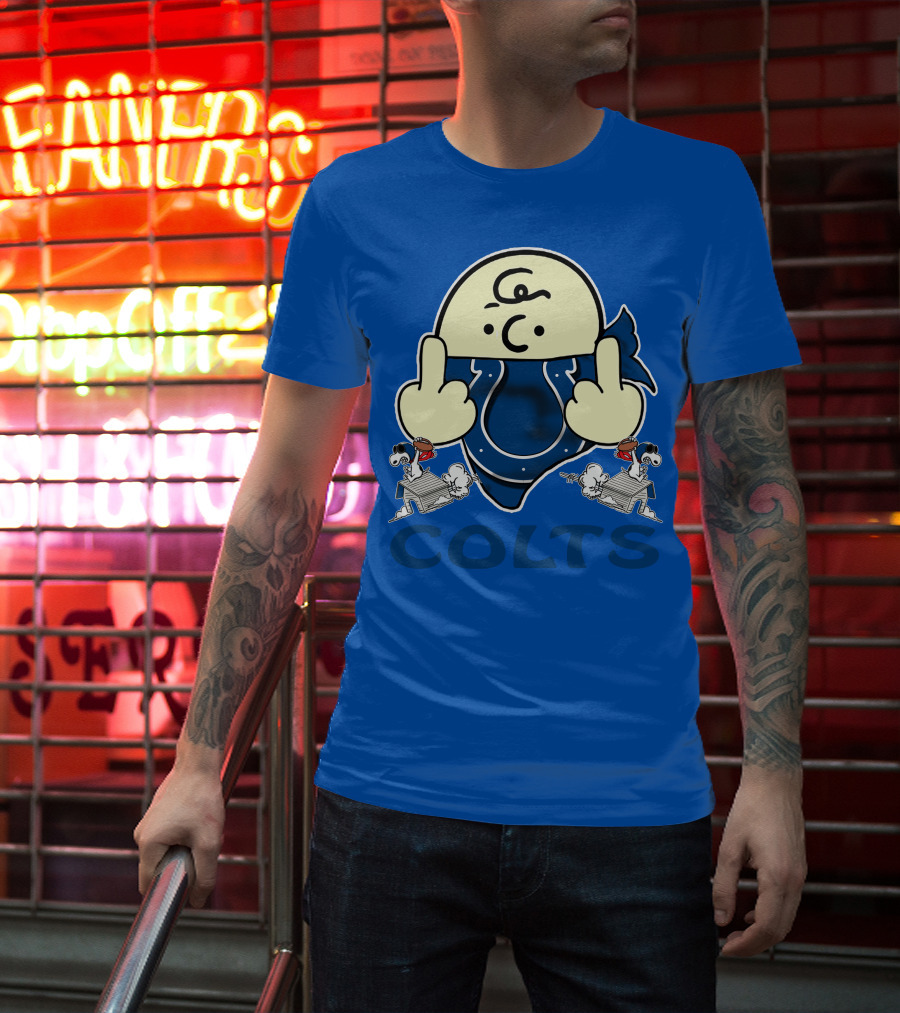 Colts Charlie Brown And Snoopy Indianapolis T-Shirt