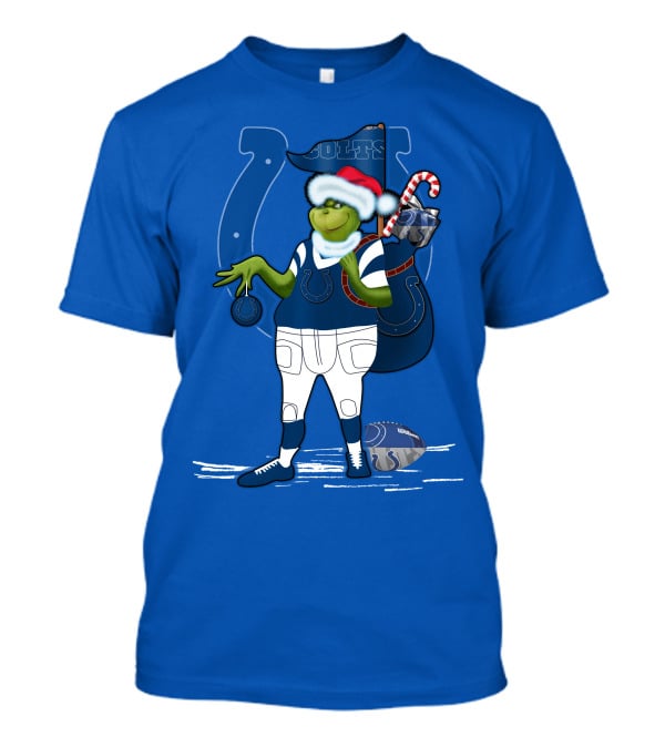 Grinchxmas Indianapolis Colts Holiday Football Cheer T-Shirt