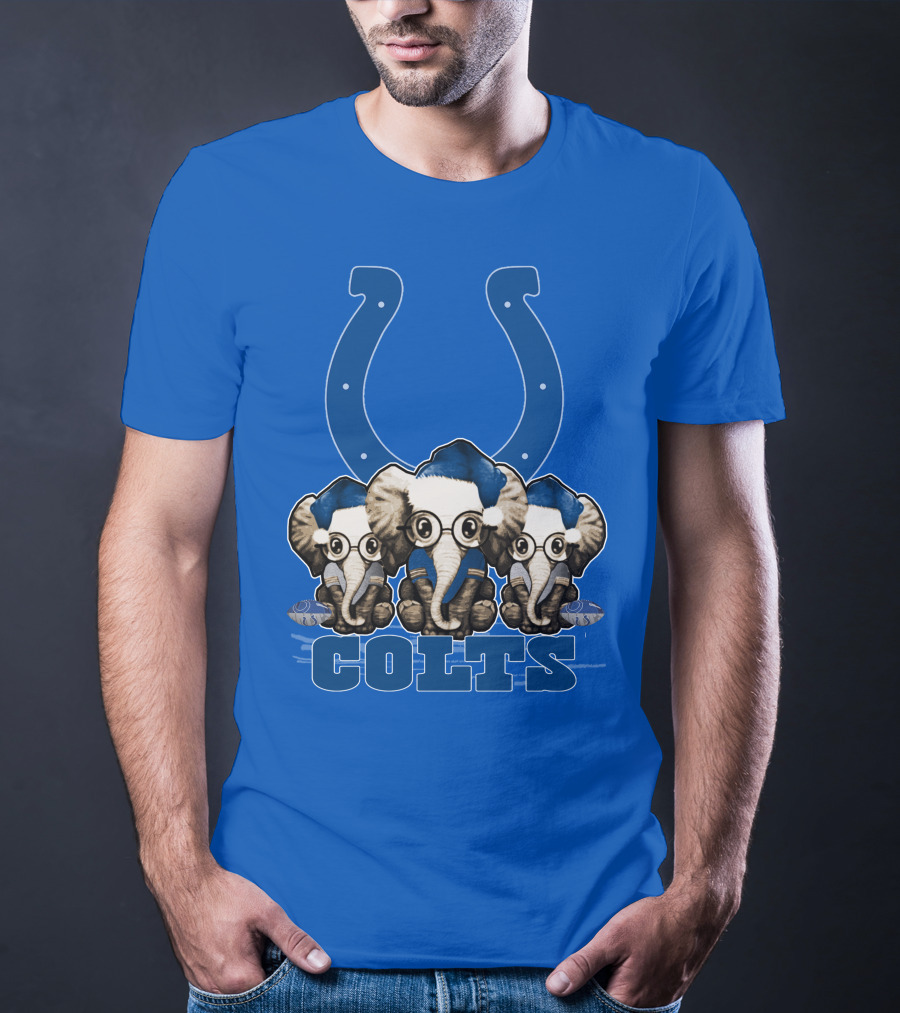 Elephant Xmas Indianapolis Colts Colts T-Shirt