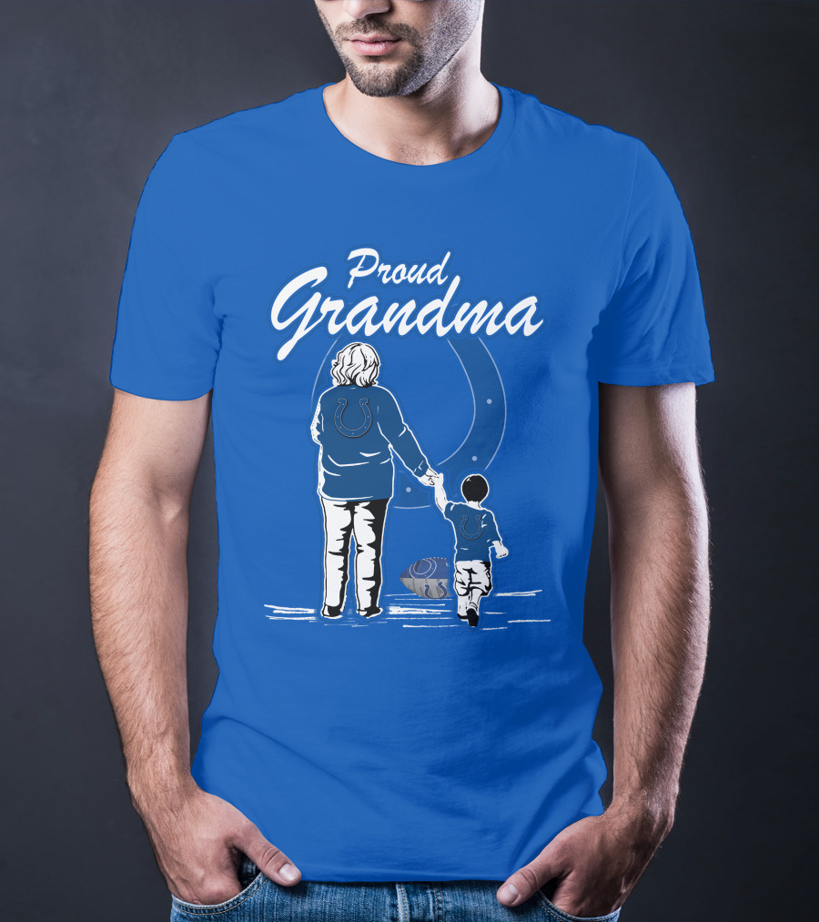 Proud Grandma Indianapolis Colts Fan Connection Commitment T-Shirt