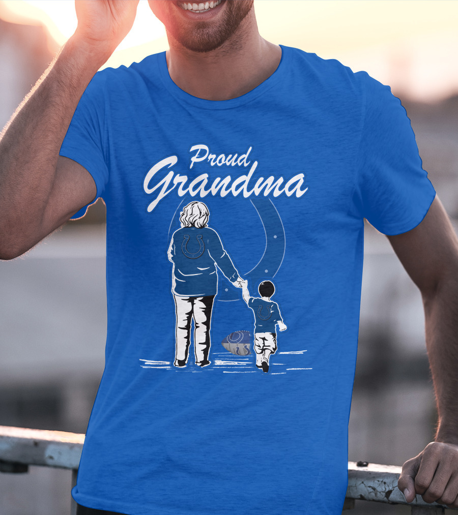Proud Grandma Indianapolis Colts Fan Connection Commitment T-Shirt