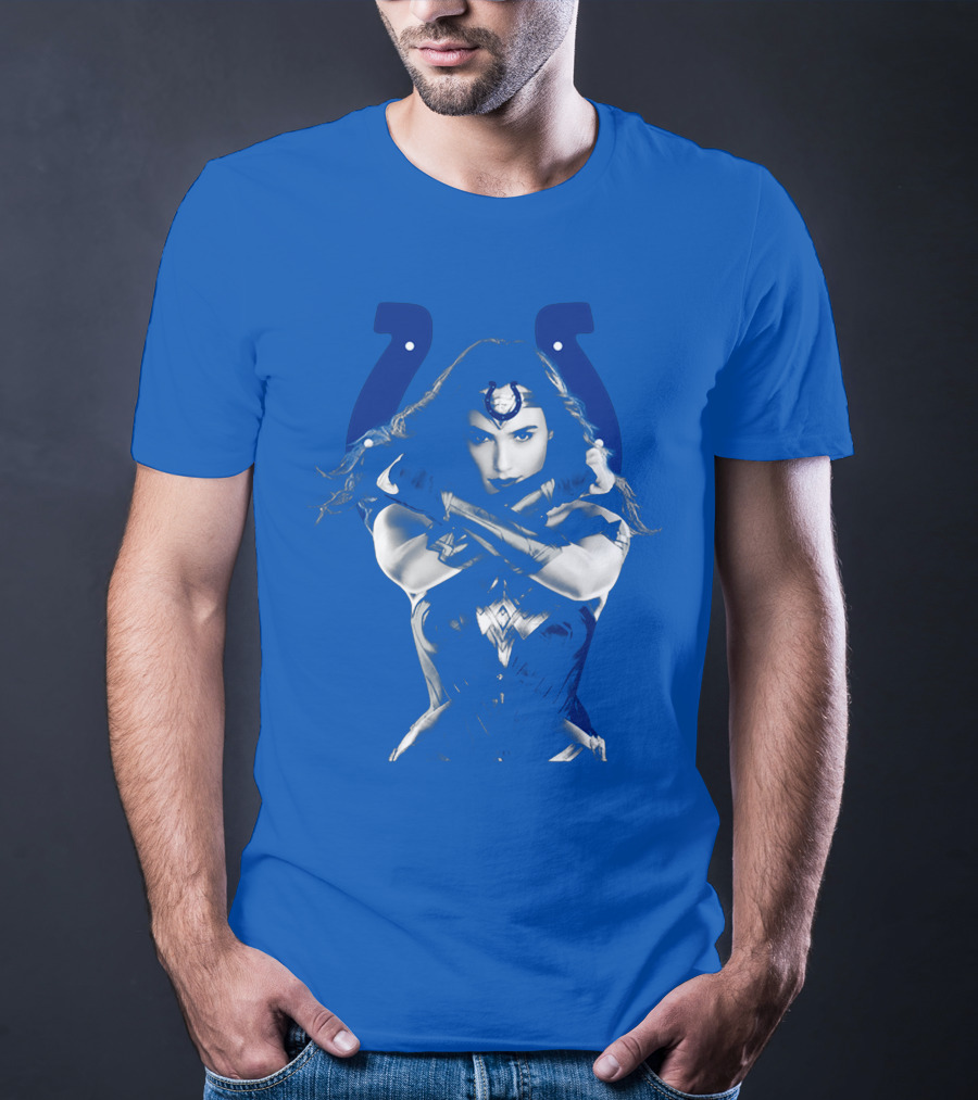 Indianapolis Colts 63 Wonder Woman Logo T-Shirt