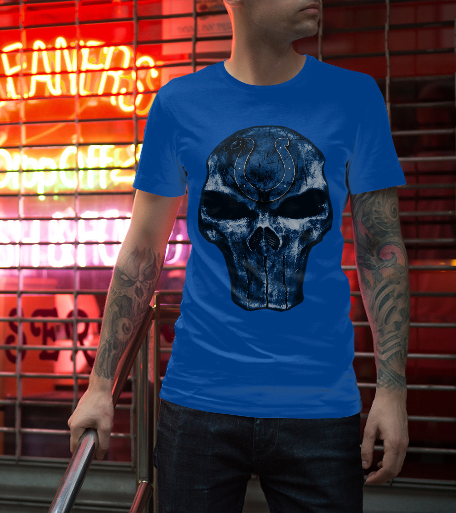 Skull Indianapolis Colts T-Shirt