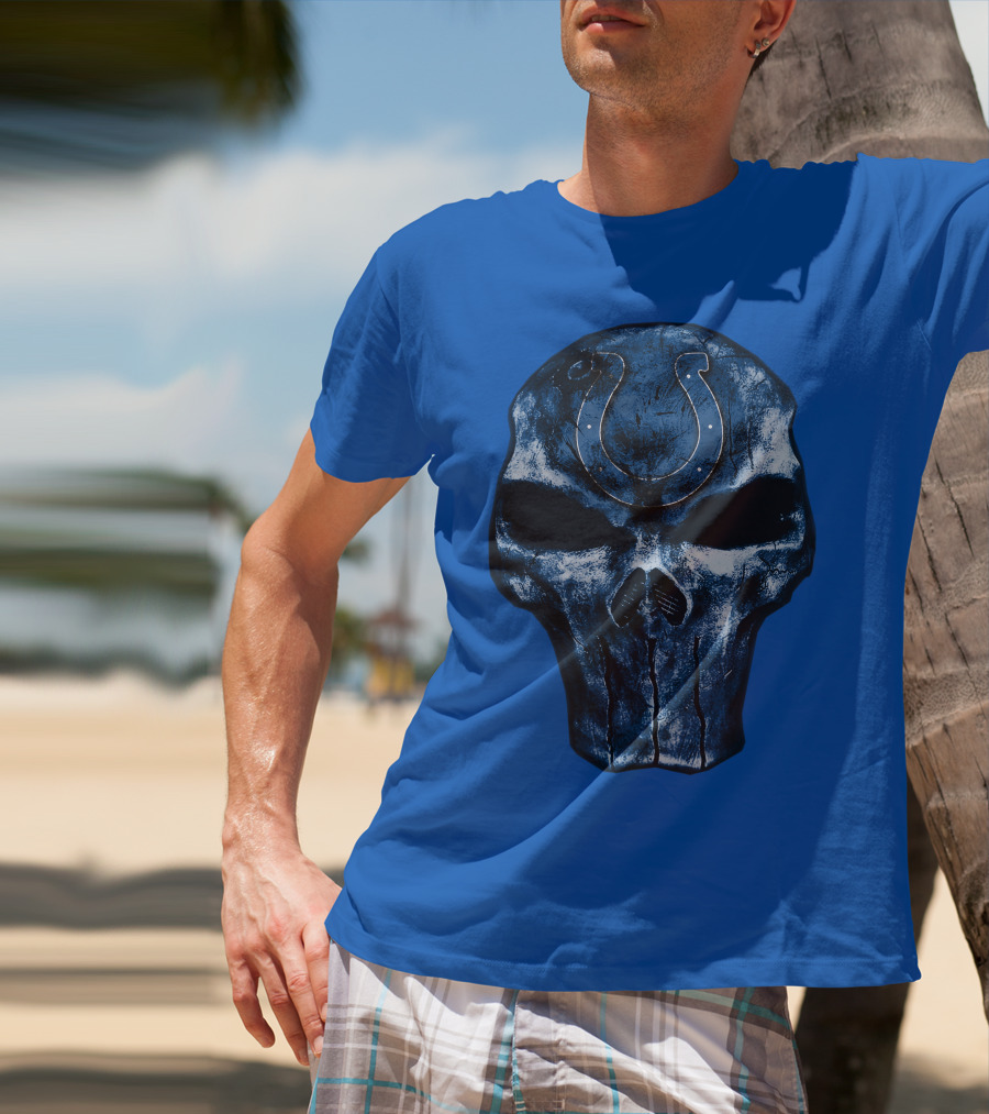 Skull Indianapolis Colts T-Shirt