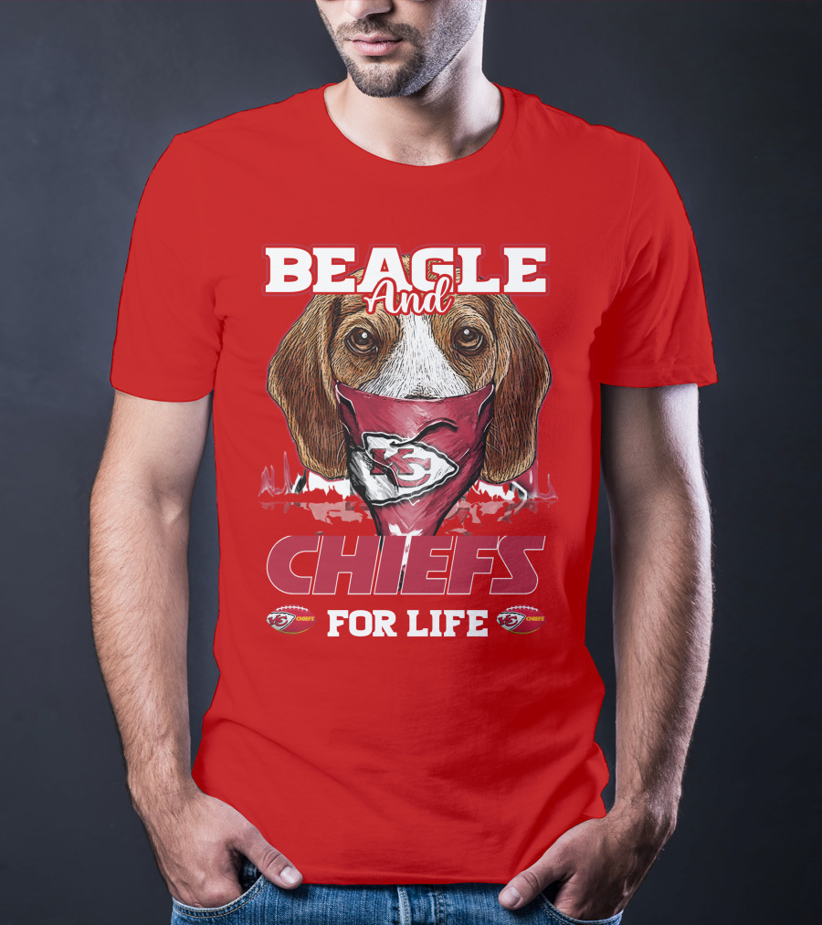 Beagle And Chiefs For Life Kansas City Chiefs T-Shirt