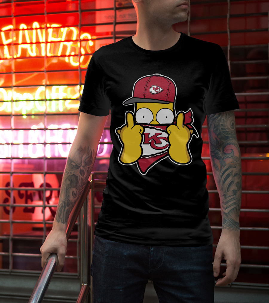 Kansas City Chiefs Homer Simpson T-Shirt