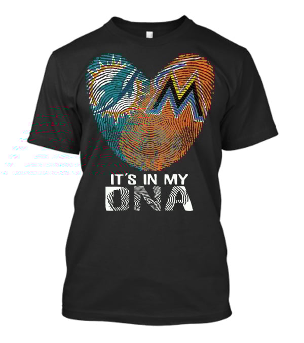 Miami Dolphins Marlins It's In My Dna T-Shirt