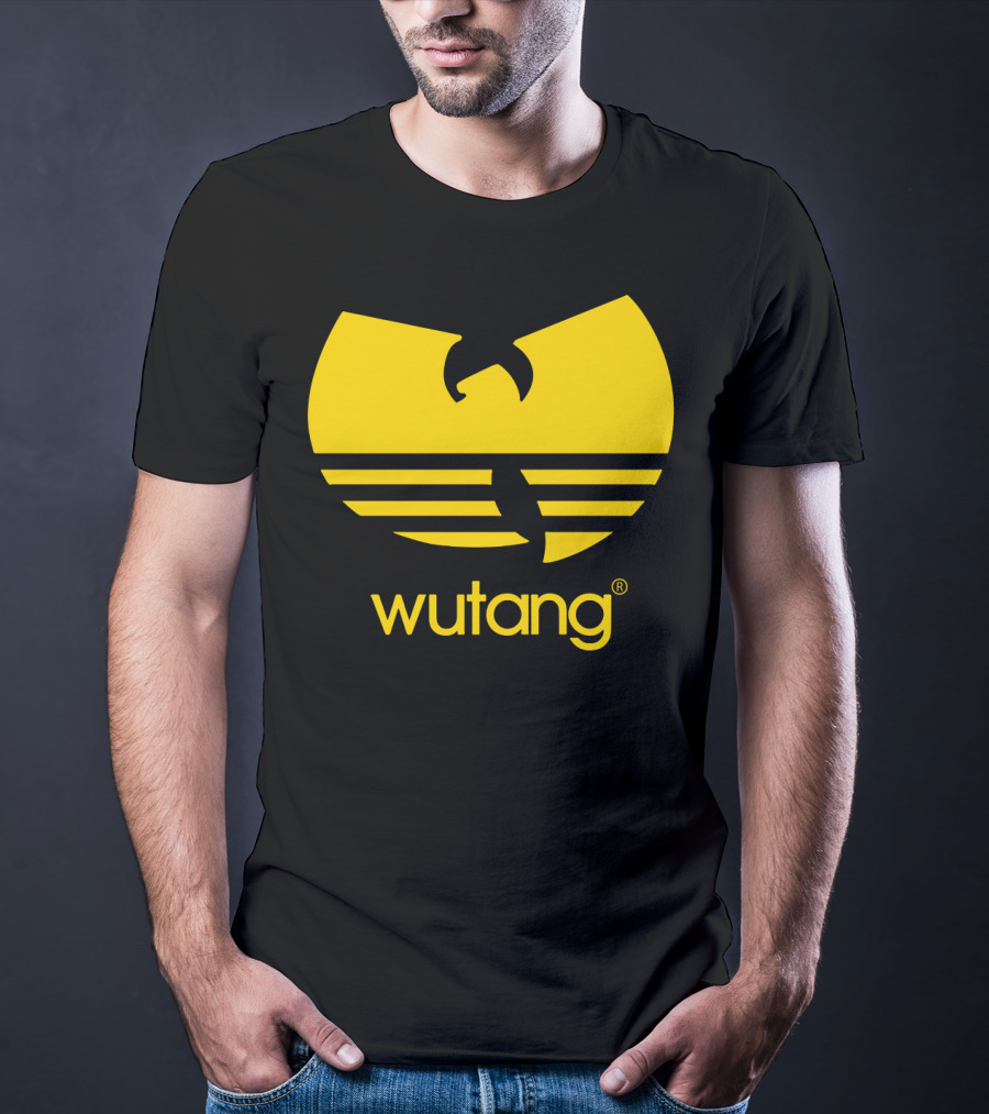 Wutang Yellow Iconic Symbol And Text T-Shirt