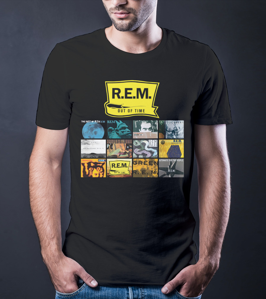 R.E.M. Out Of Time Album Covers Collection T-Shirt