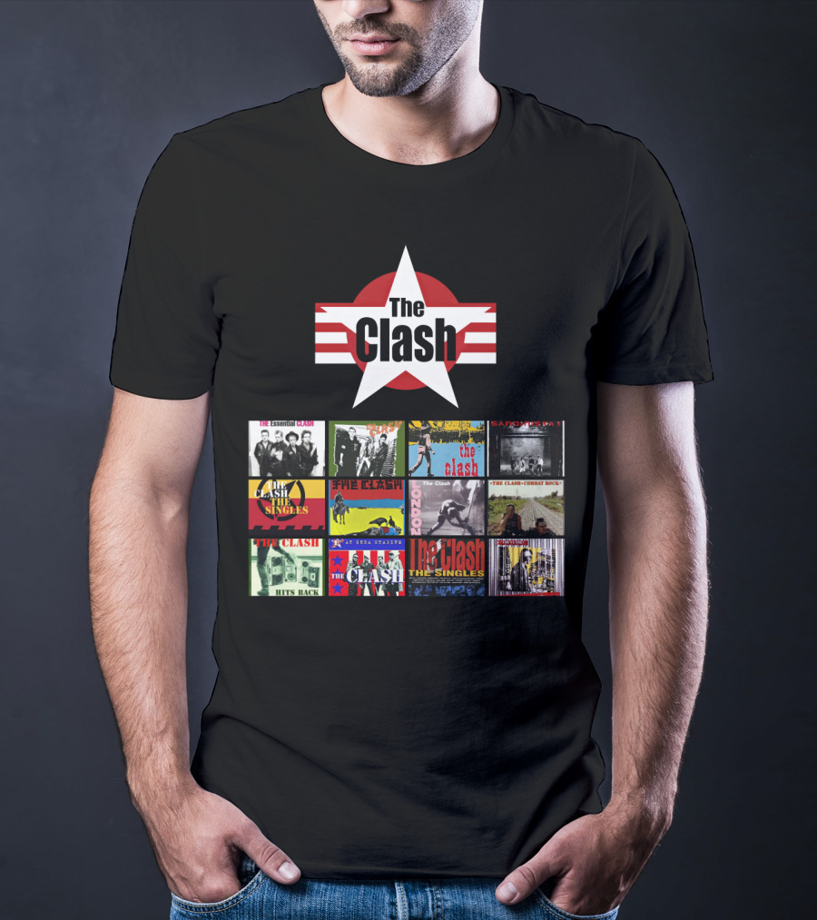 The Clash Essential Compilation Album Covers Collection T-Shirt