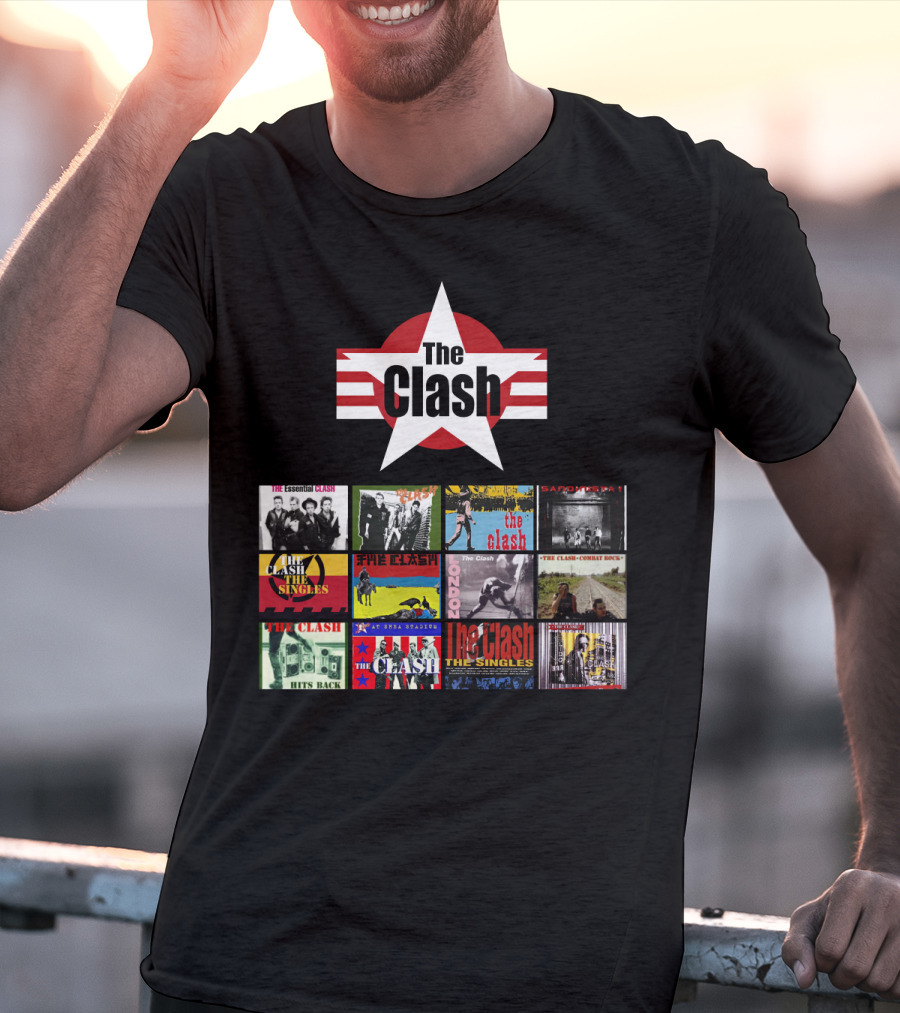 The Clash Essential Compilation Album Covers Collection T-Shirt