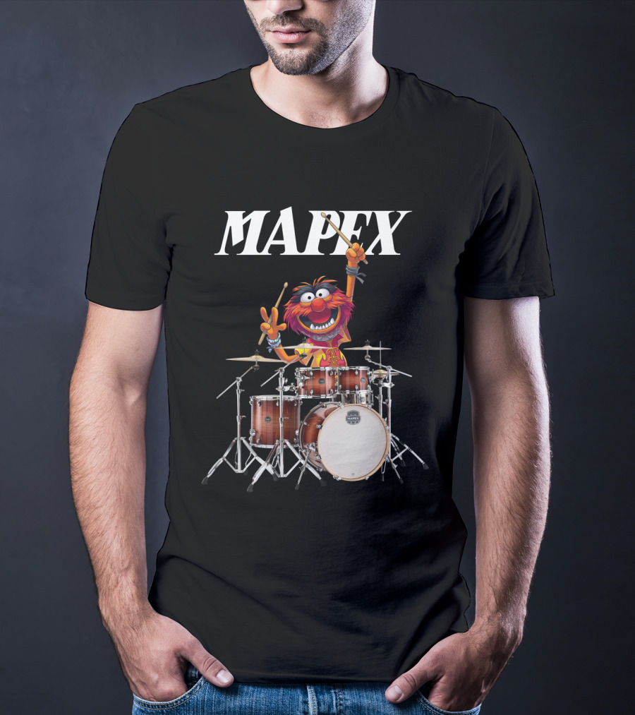 The Muppet Show Animal With Mapex Drums T-Shirt