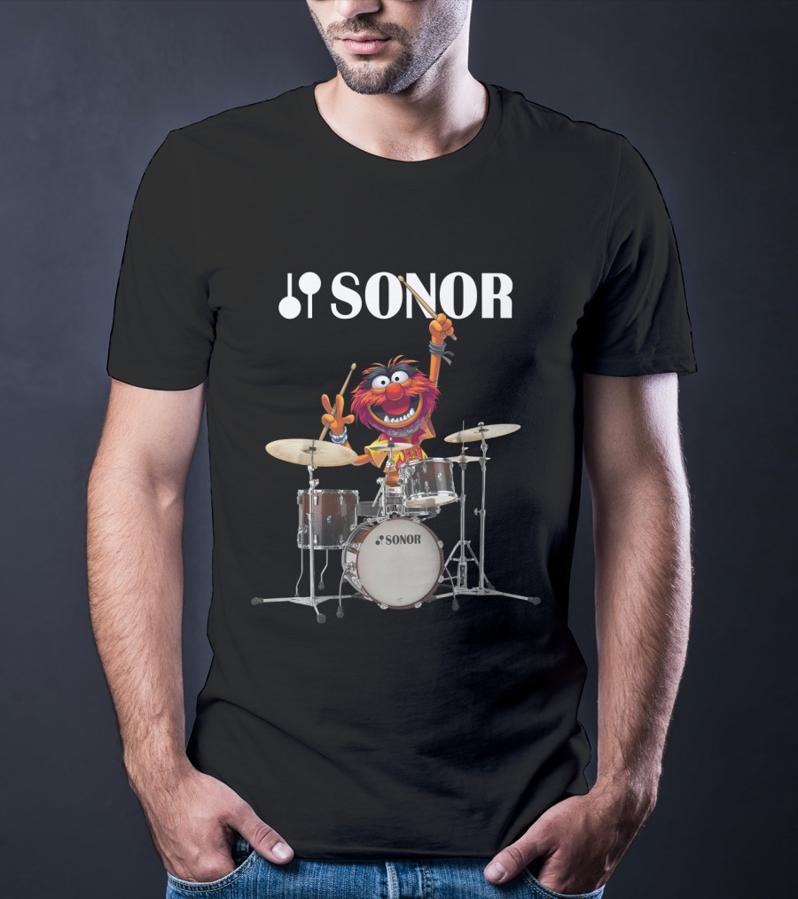 The Muppet Show Animal Playing Sonor Drums Enthusiastically T-Shirt