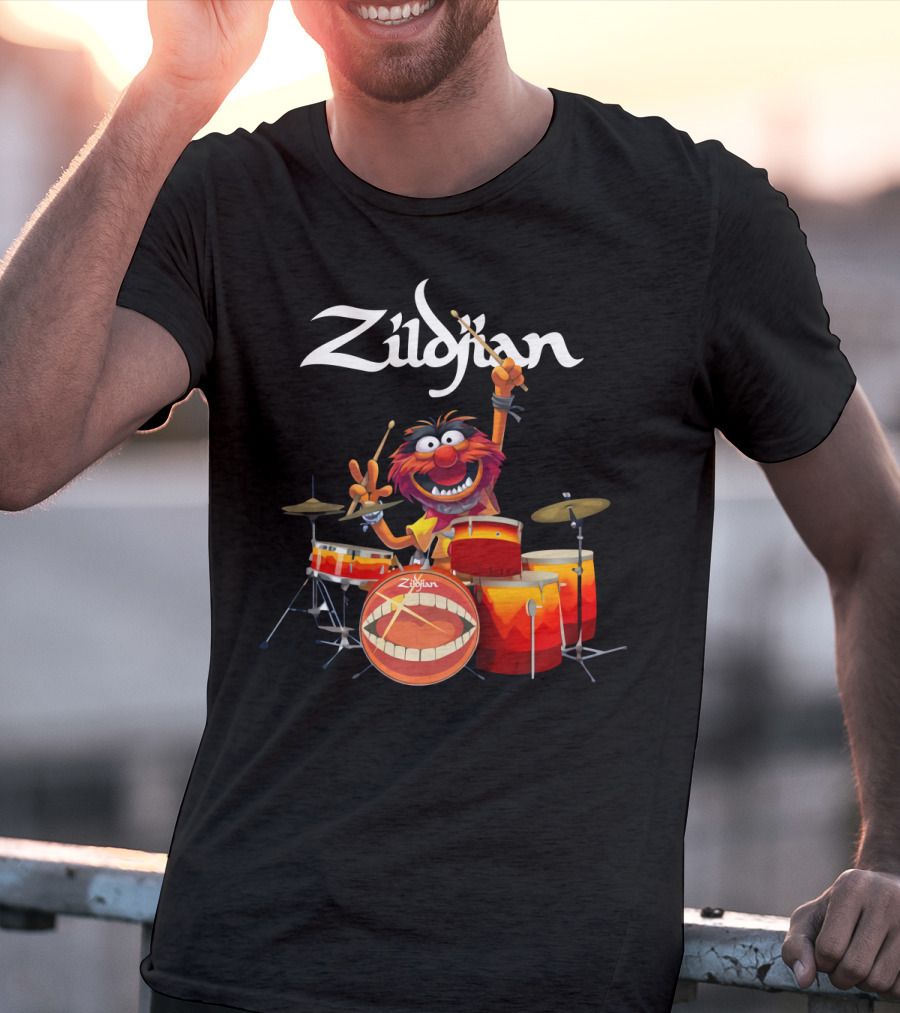 The Muppet Show Animal Zildjian Drums Enthusiast Playful T-Shirt
