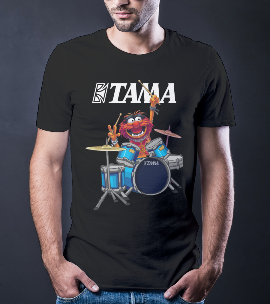 The Muppet Show Animal With Tama Drums Enthusiastic Performance T-Shirt