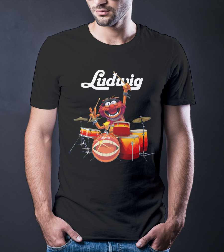 The Muppets Animal Ludwig Drums T-Shirt