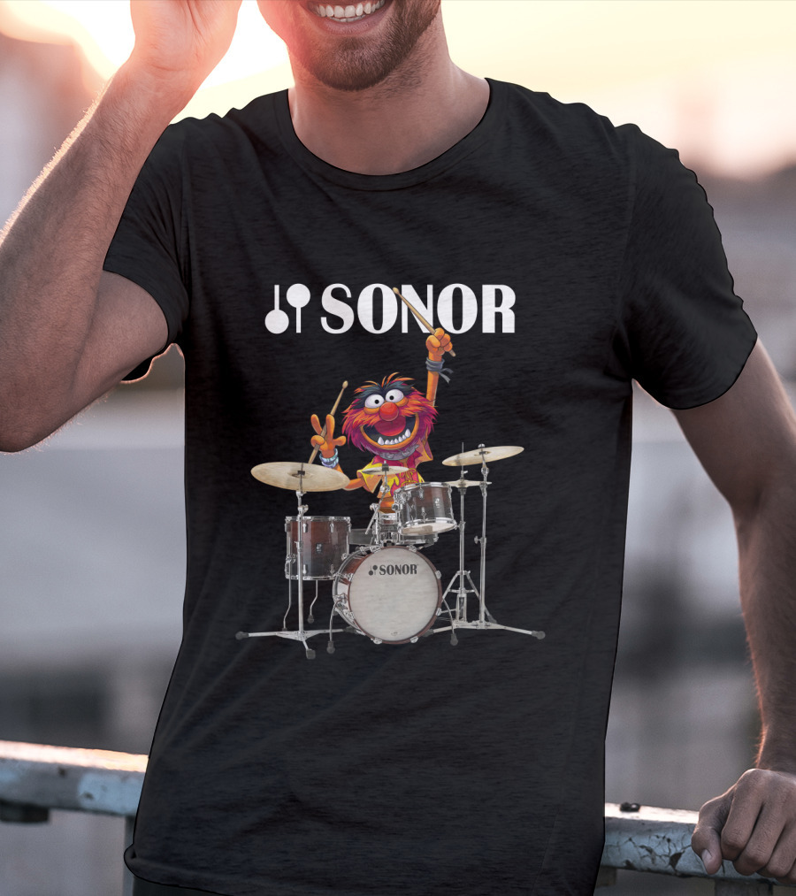 The Muppets Animal Playing Sonor Drums T-Shirt